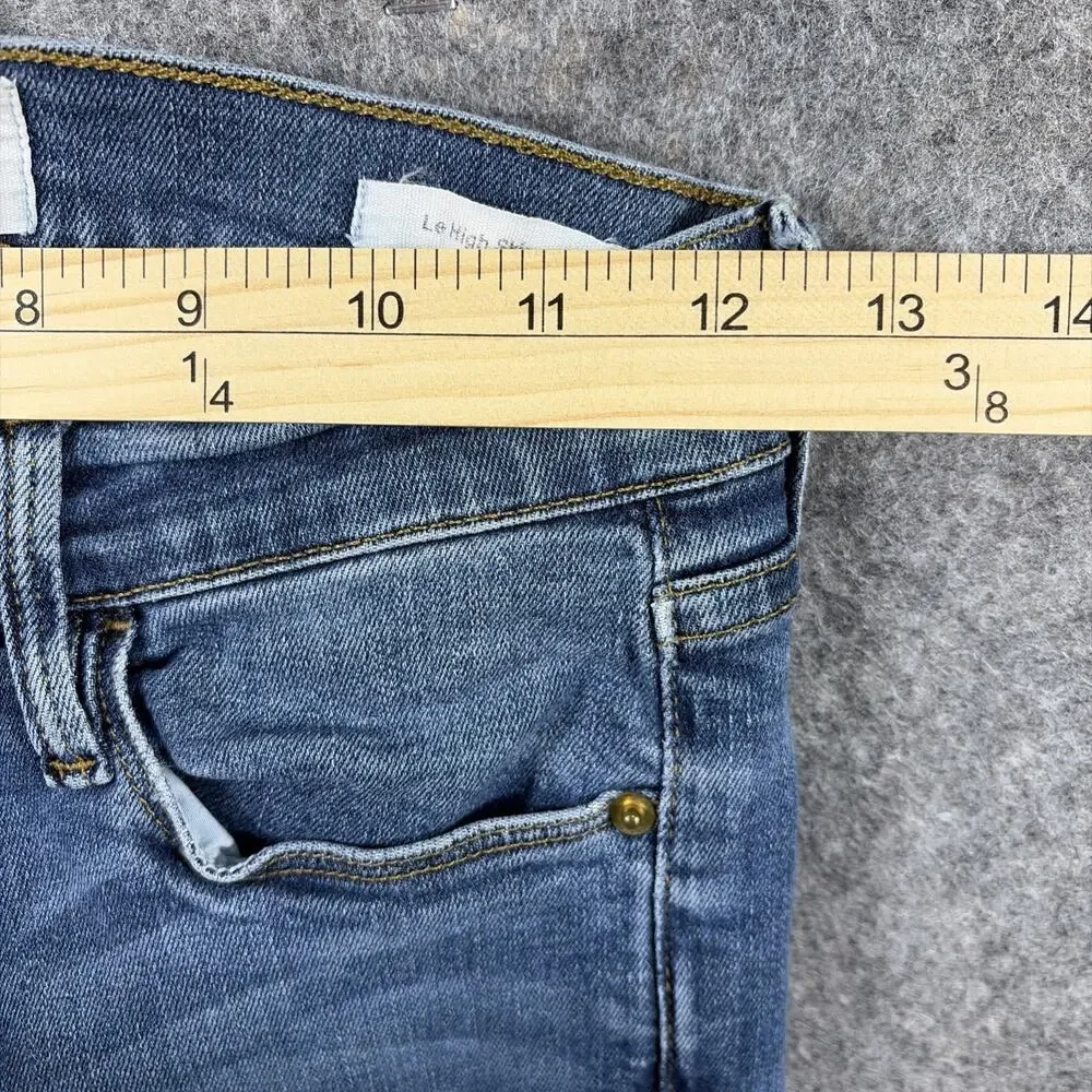 Frame Womens Blue Le High‎ Skinny Cropped Jeans 25 - Picture 7 of 10